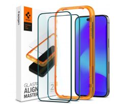 OCHRANNÉ TVRZENÉ SKLO SPIGEN ALM GLASS FC 2-PACK iPhone 14 Pro Max BLACK