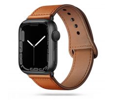 ŘEMÍNEK TECH-PROTECT LEATHERFIT APPLE WATCH 4 / 5 / 6 / 7 / 8 / 9 / SE (38 / 40 / 41 MM) BROWN