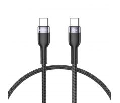 NABÍJECÍ A DATOVÝ KABEL TECH-PROTECT ULTRABOOST TYPE-C CABLE PD60W/3A 25CM BLACK