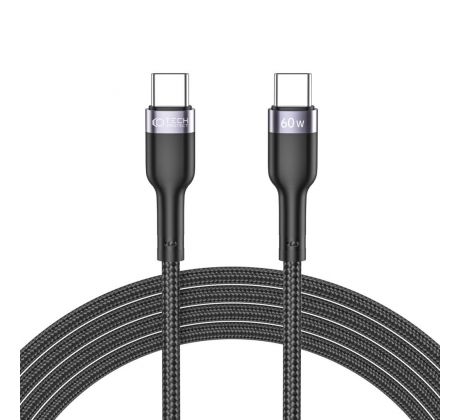 NABÍJECÍ A DATOVÝ KABEL TECH-PROTECT ULTRABOOST TYPE-C CABLE PD60W/3A 200CM BLACK