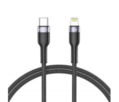 NABÍJECÍ A DATOVÝ KABEL TECH-PROTECT ULTRABOOST ”2” LIGHTNING CABLE PD30W/3A 100CM BLACK