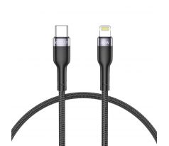 NABÍJECÍ A DATOVÝ KABEL TECH-PROTECT ULTRABOOST ”2” LIGHTNING CABLE PD30W/3A 25CM BLACK