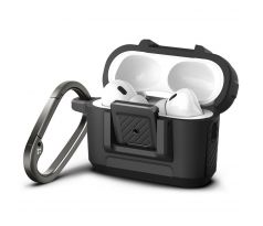 POUZDRO/KRYT SPIGEN LOCK FIT AIRPODS PRO 1 / 2 MATTE BLACK