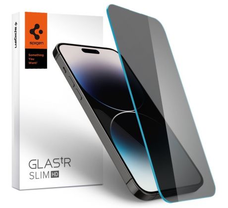 OCHRANNÉ TVRZENÉ SKLO SPIGEN GLAS.TR SLIM iPhone 14 Pro PRIVACY