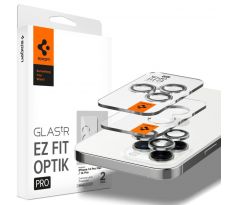 OCHRANNÉ SKLO ZADNÍ KAMERY SPIGEN OPTIK.TR ”EZ FIT” CAMERA PROTECTOR 2-PACK iPhone 14 Pro / 14 Pro Max SILVER