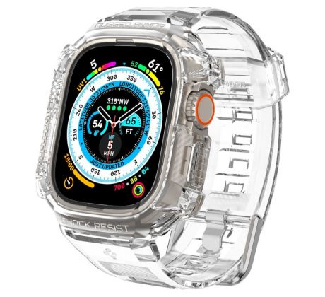 ŘEMÍNEK SPIGEN RUGGED ARMOR ”PRO” APPLE WATCH ULTRA 1 / 2 (49 MM) CRYSTAL CLEAR