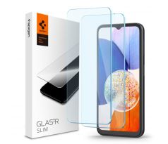 OCHRANNÉ TVRZENÉ SKLO SPIGEN GLAS.TR SLIM 2-PACK SAMSUNG GALAXY A14 4G / 5G CLEAR