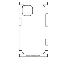 Hydrogel - matná zadní ochranná fólie - iPhone 14, typ výřezu 9
