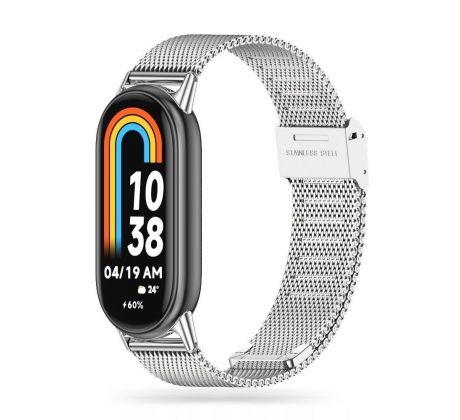 ŘEMÍNEK TECH-PROTECT MILANESEBAND XIAOMI SMART BAND 8 / 9 NFC SILVER