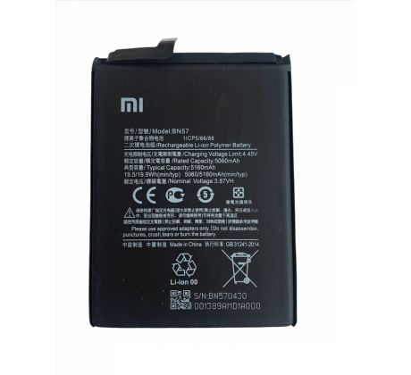 Baterie Xiaomi Poco X3 BN57 5060mAh (Service Pack)