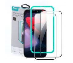 2KS V BALENÍ, SET 2 OCHRANNÝCH SKEL ESR TEMPERED GLASS 2-PACK iPhone 15 Pro BLACK