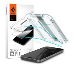 2KS V BALENÍ, SET 2 OCHRANNÝCH SKEL SPIGEN GLAS.TR ”EZ FIT” 2-PACK iPhone 15 / 16 CLEAR