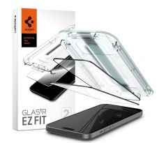 2KS V BALENÍ, SET 2 OCHRANNÝCH SKEL SPIGEN GLAS.TR ”EZ FIT” FC 2-PACK iPhone 15 BLACK