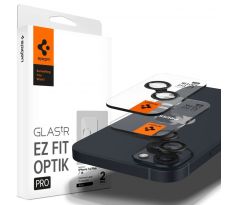 OCHRANNÉ SKLO ZADNÍ KAMERY SPIGEN OPTIK.TR ”EZ FIT” CAMERA PROTECTOR 2-PACK iPhone 14 / 14 Plus / 15 / 15 Plus BLACK