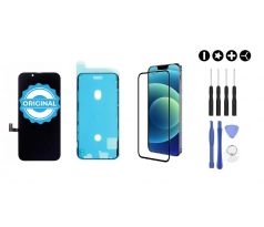 MULTIPACK - Original OLED displej pro iPhone 13 + screen adhesive (lepka pod displej) + 3D ochranné sklo + sada nářadí 