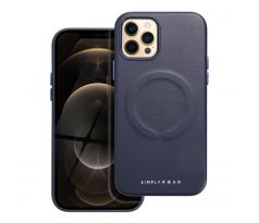 Roar Kožený kryt Mag Case -  iPhone 12 Pro  tmavěmodrý