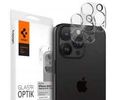 2KS V BALENÍ, SET 2 SKEL ZADNÍ KAMERY SPIGEN OPTIK.TR CAMERA PROTECTOR 2-PACK iPhone 14 Pro / 14 Pro Max / 15 Pro / 15 Pro Max / 16 Pro / 16 Pro Max CRYSTAL CLEAR