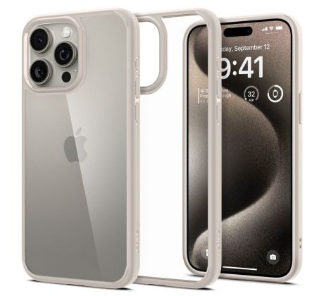 KRYT SPIGEN ULTRA HYBRID iPhone 15 Pro Max NATURAL TITANIUM