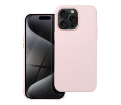 Kožený kryt Mag Cover  iPhone 15 Pro Max sand ružový