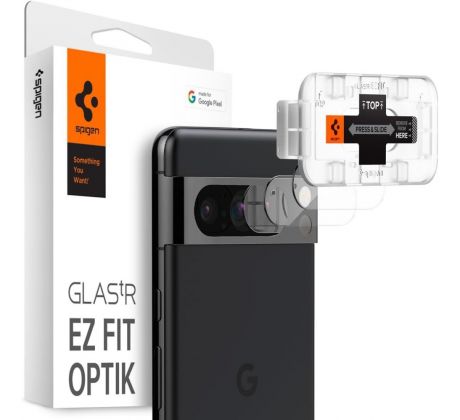 OCHRANNÉ SKLO ZADNÍ KAMERY SPIGEN OPTIK.TR ”EZ FIT” CAMERA PROTECTOR 2-PACK GOOGLE PIXEL 8 PRO CRYSTAL CLEAR