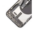 Apple iPhone 15 Pro - Zadní housing s předinstalovanými díly (Black Titanium) 