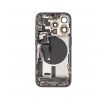 Apple iPhone 15 Pro - Zadní housing s předinstalovanými díly (Black Titanium) 