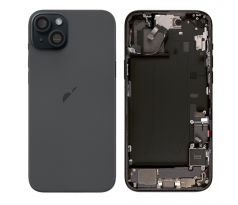 Apple iPhone 15 - Zadní housing s předinstalovanými díly (black) 