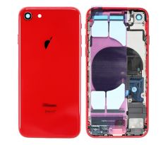 iPhone 8 - Zadní kryt - housing iPhone 8 - červený (PRODUCT)RED™  s malými díly