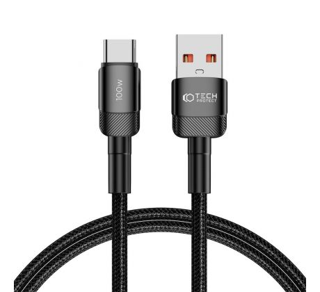 KABEL TECH-PROTECT ULTRABOOST EVO TYPE-C CABLE 100W/5A 100CM BLACK