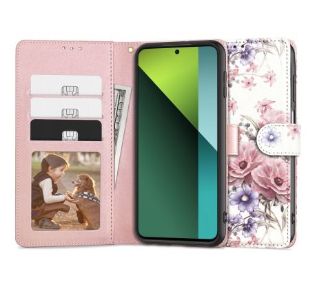 KRYT TECH-PROTECT WALLET XIAOMI REDMI NOTE 13 Pro 5G / POCO X6 5G BLOSSOM FLOWER