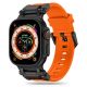 ŘEMÍNEK TECH-PROTECT DELTA PRO APPLE WATCH 4 / 5 / 6 / 7 / 8 / 9 / SE / ULTRA 1 / 2 (42 / 44 / 45 / 49 mm) ORANGE/BLACK