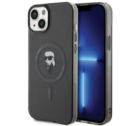 Original   KARL LAGERFELD KLHMP15MHFCKNOK  iPhone 15 Plus (Ikonik + MAG / cerný)