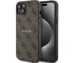 Original   GUESS GUHMP14SG4GFRW  iPhone 14 (Compatible with Magsafe / 4G Ring classic logo / hnedý)