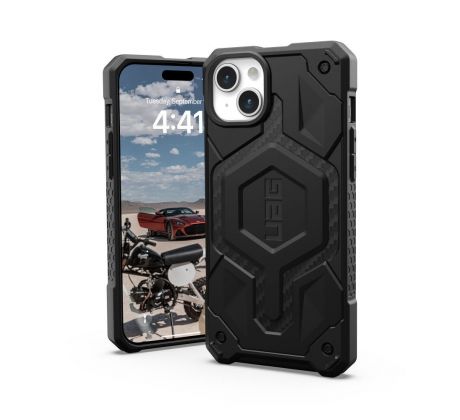 ( UAG ) Urban Armor Gear Monarch Pro  iPhone 15 Plus s MagSafe kevlar cerný