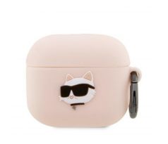 Original  KARL LAGERFELD KLA3RUNCHP  Apple Airpods 3 (3D Sil NFT Choupette / ružový)