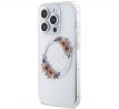 Original   GUESS GUHMP15XHFWFCT  iPhone 15 Pro Max (Compatible with Magsafe / Flowers Wreath / prusvitný)