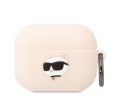 Original  KARL LAGERFELD KLAPRUNCHP  Apple Airpods Pro (3D Sil NFT Choupette / ružový)