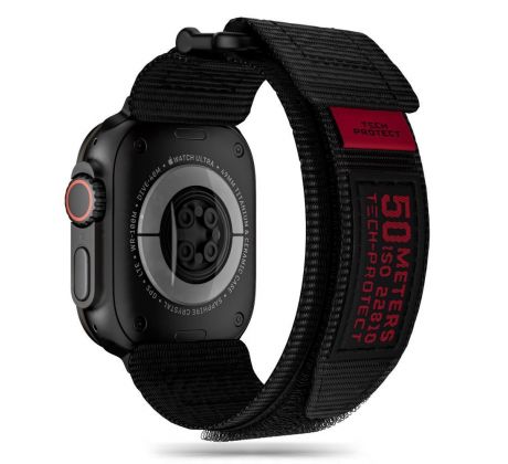 ŘEMÍNEK TECH-PROTECT SCOUT PRO APPLE WATCH 4 / 5 / 6 / 7 / 8 / 9 / SE / ULTRA 1 / 2 (42 / 44 / 45 / 49 mm) BLACK