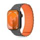 ŘEMÍNEK TECH-PROTECT ICONBAND MAGNETIC APPLE WATCH 4 / 5 / 6 / 7 / 8 / 9 / SE / ULTRA 1 / 2 (42 / 44 / 45 / 49 mm) TITANIUM/ORANGE