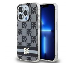 DKNY   iPhone 13 Pro s MagSafe DKHMP13LHCPTSK (DKNY HC MagSafe PC TPU Checkecervený Pattern W/Printed Stripes) cerný