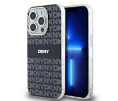 DKNY   iPhone 13 Pro s MagSafe DKHMP13LHRHSEK (DKNY HC MagSafe PC TPU Repeat Texture Pattern W/ Stripe) cerný