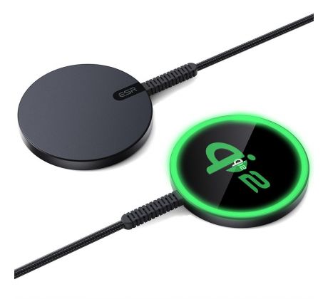 BEZDRÁTOVÁ NABÍJEČKA ESR HALOLOCK QI2 mini MAGNETIC MAGSAFE WIRELESS CHARGER 15W BLACK