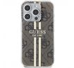 Original   GUESS GUHCP15MH4PSEGW  iPhone 15 Pro (4G Gold  Stripe / hnedý)