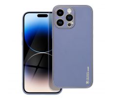 LEATHER Case  iPhone 14 Pro Max modrý