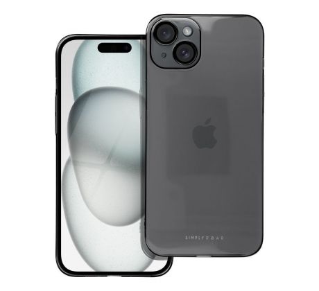 Roar Pure Simple Fit Case -  iPhone 15 Plus cerný