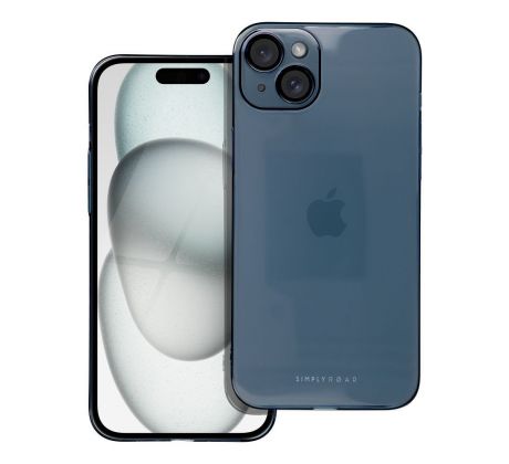 Roar Pure Simple Fit Case -  iPhone 15 Plus  tmavemodrý