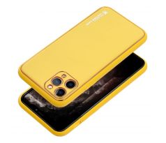 LEATHER Case  iPhone 15 Pro žlutý