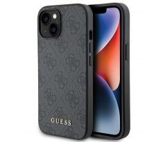 Original   GUESS GUHCP15SG4GFGR  iPhone 15 (4G Metal Logo / šedý)