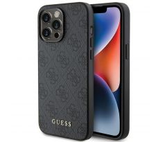 Original   GUESS GUHCP15LG4GFGR  iPhone 15 Pro (4G Metal Logo / šedý)