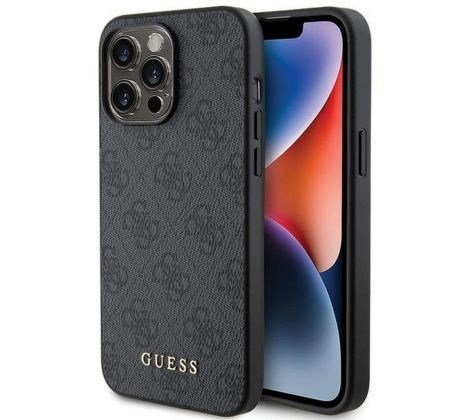 Original   GUESS GUHCP15XG4GFGR  iPhone 15 Pro Max (4G Metal Logo / šedý)